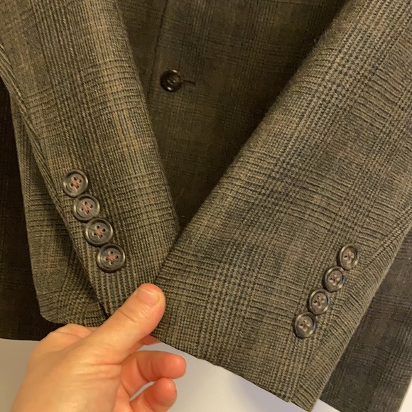 Vintage Burberrys Brown Glencheck Wool Suit Size 41L Union Made USA Preppy - Picture 6 of 16